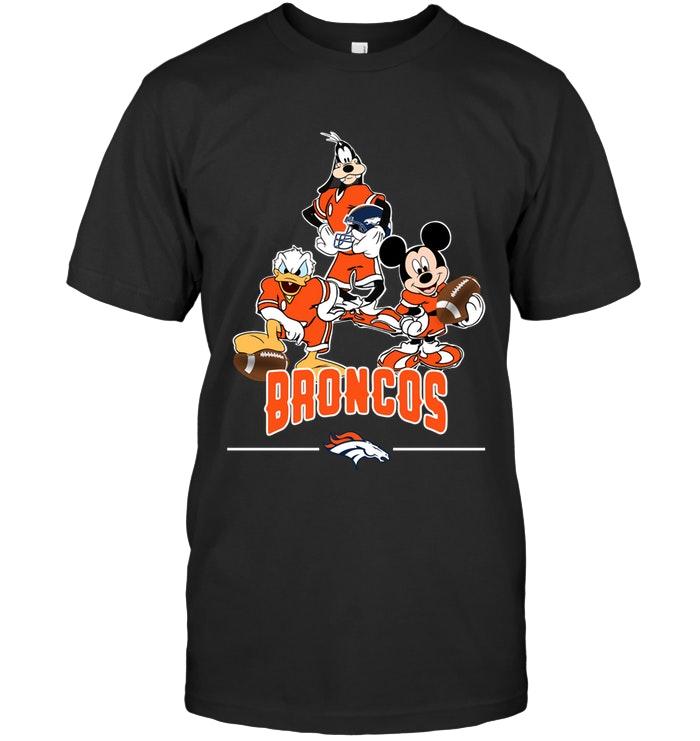 denver Broncos Mickey Donald Goofy Fan Shirt