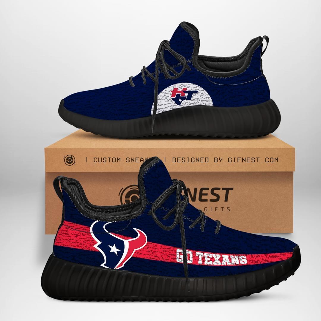 Houston Texans Go Texans Running Shoes Yeezy 350v2