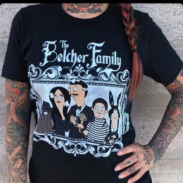 the Belcher Family Bobs Burgers The Addams Family Mass Up T Shirt