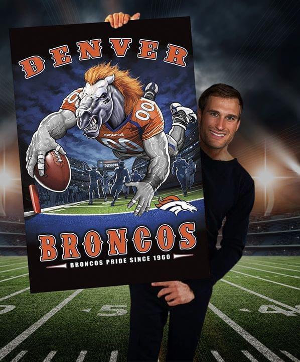 Denver Broncos Pride Since 1960 Poster Canvas