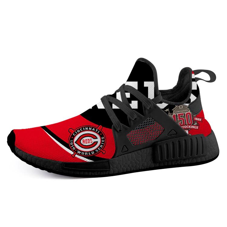 Cincinnati Reds Nmd2 Men Running Shoes Black Red Nmd Sneakers
