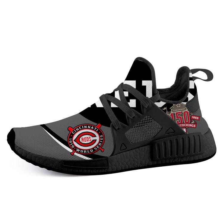 Cincinnati Reds Nmd2 Men Running Shoes Black Grey Nmd Sneakers