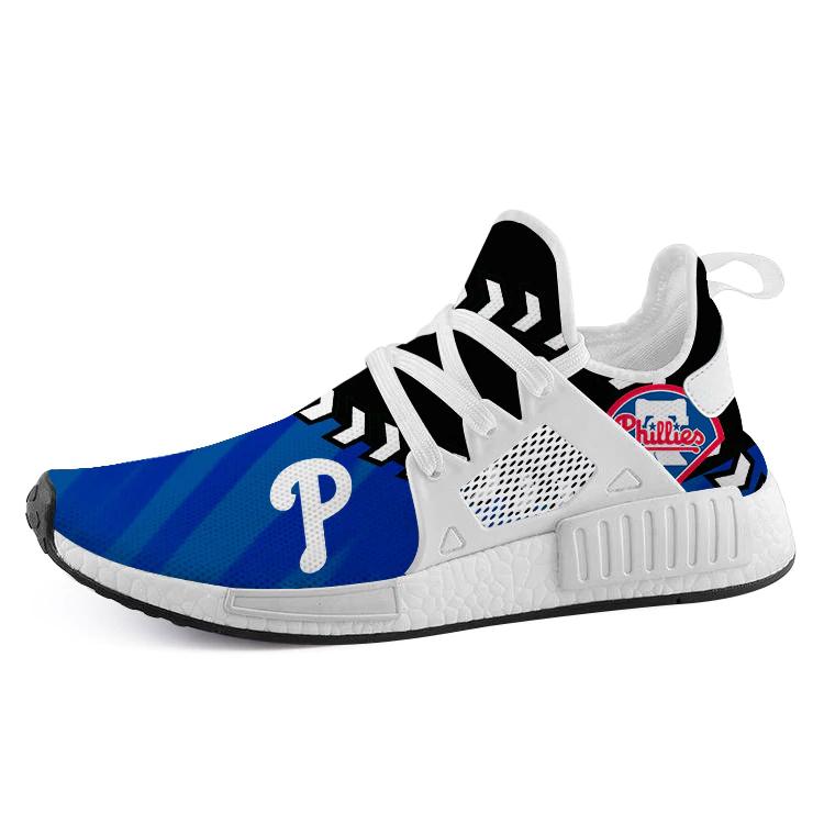 Philadelphia Phillies Nmd2 Men Running Shoes White Blue Nmd Sneakers