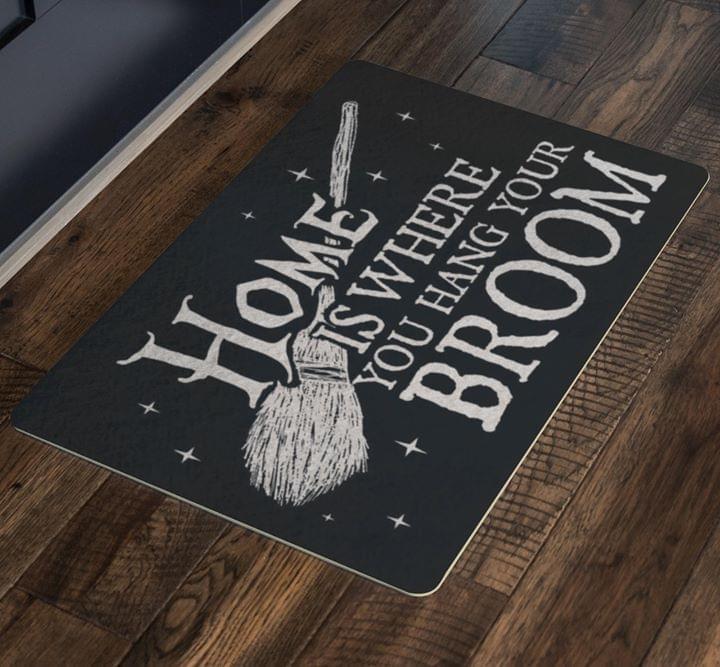 Home Is Where You Hang Your Broom Doormat