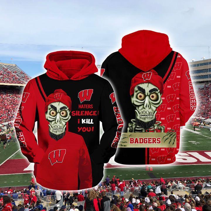Achmed Wisconsin Badgers Haters I Kill You 3d Printed Hoodie 3d