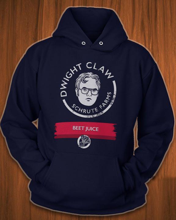 Dwight Claw Schrute Farms Beet Juice Hoodie