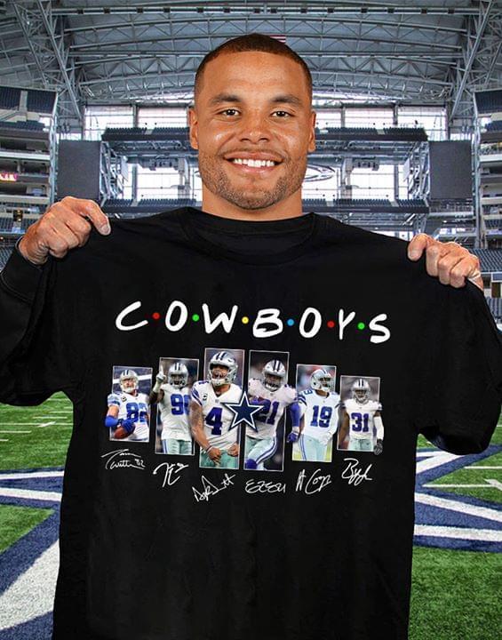 Dallas Cowboys All Players Signatures For Cowboys Fan T Shirt