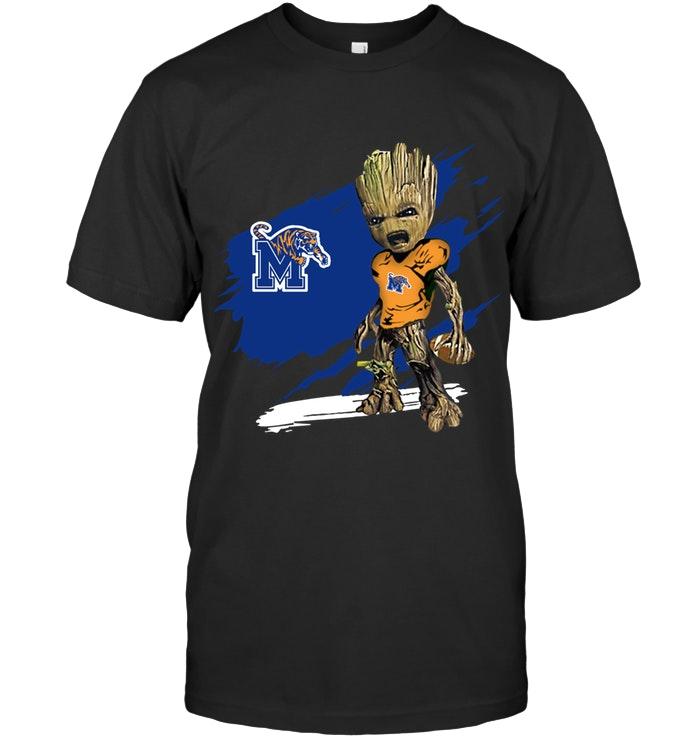 Memphis Tigers Angry Baby Groot Ripped Shirt