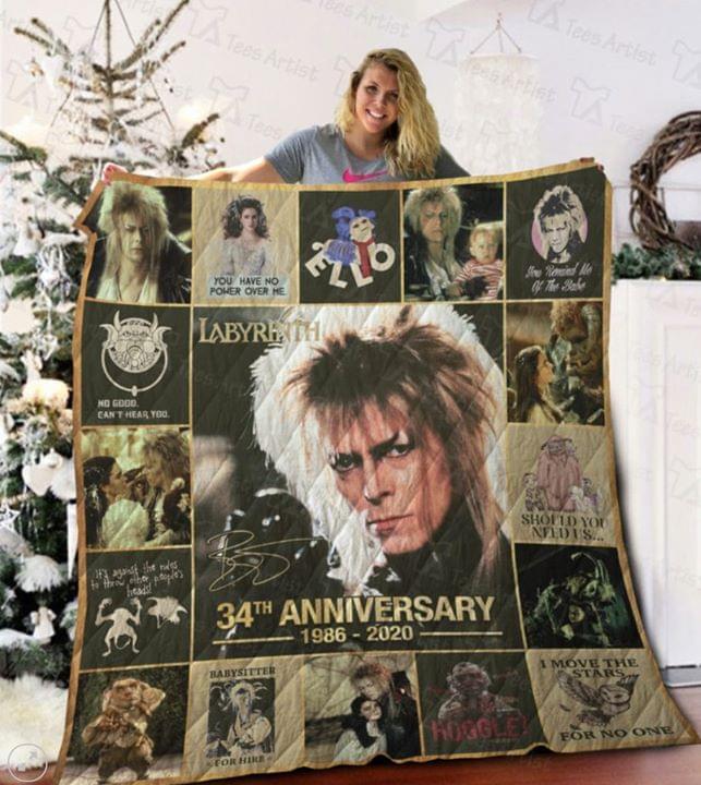Labyrinth 34th Anniversary Signed Quilt Blanket Quilt Blanket