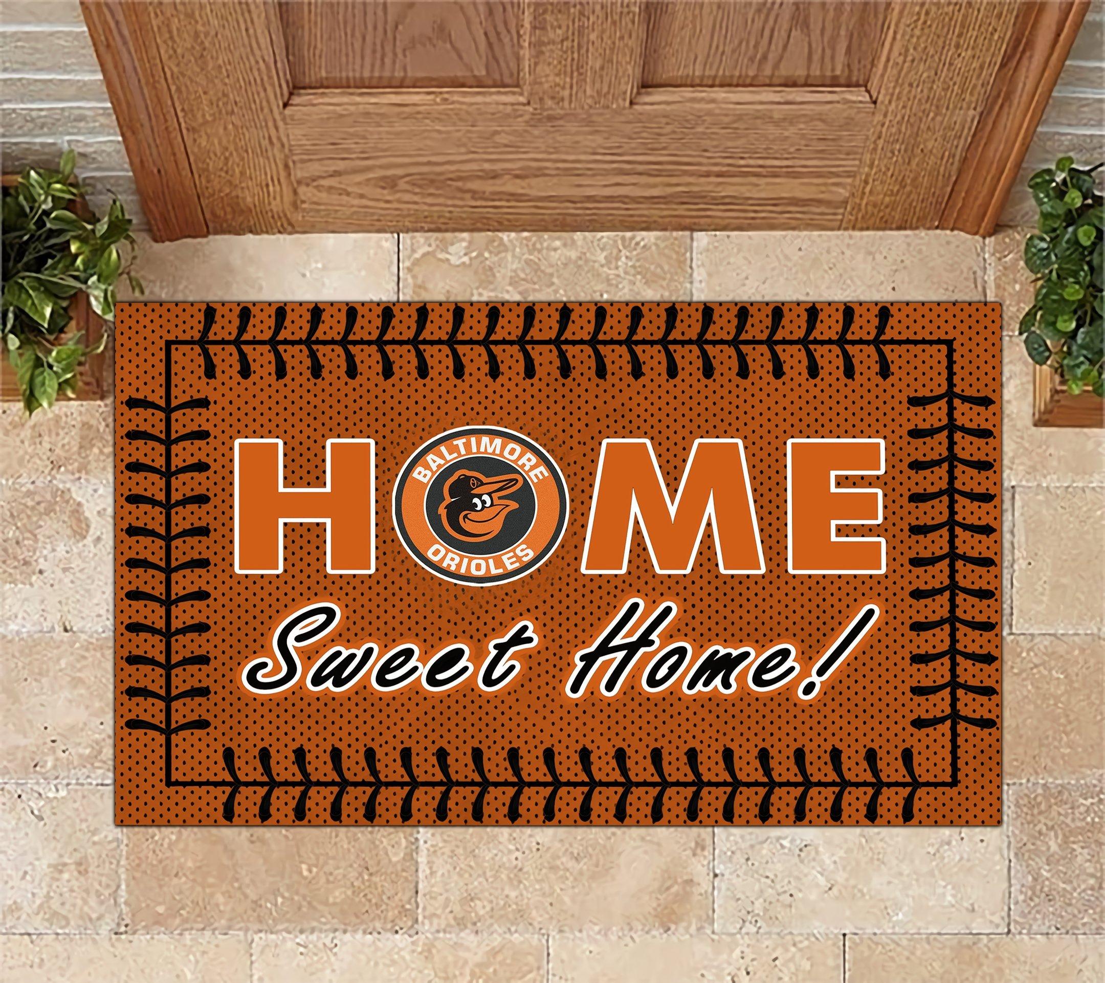 Baltimore Orioles Home Sweet Home Doormat Doormat