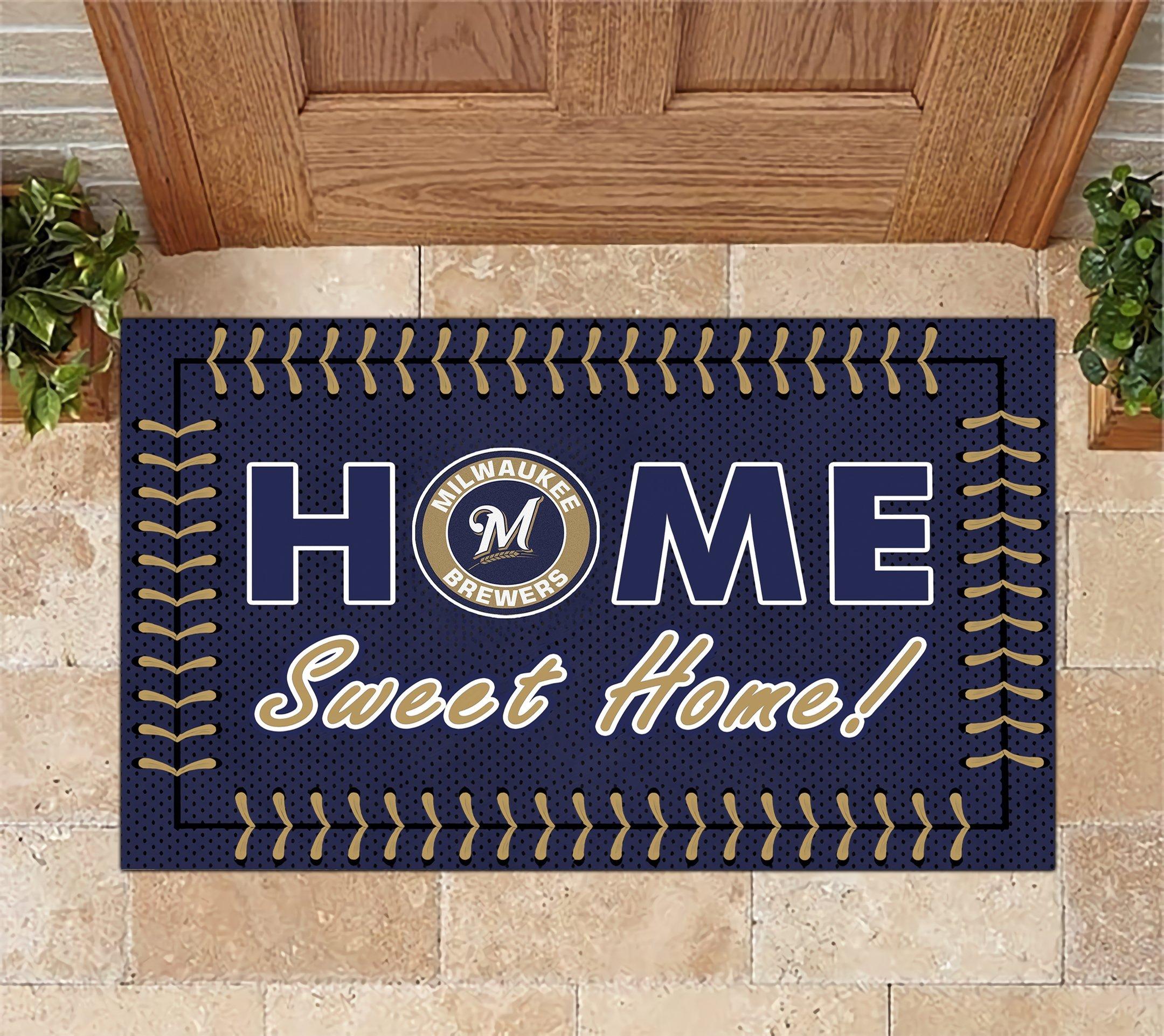 Milwaukee Brewers Home Sweet Home Doormat Doormat