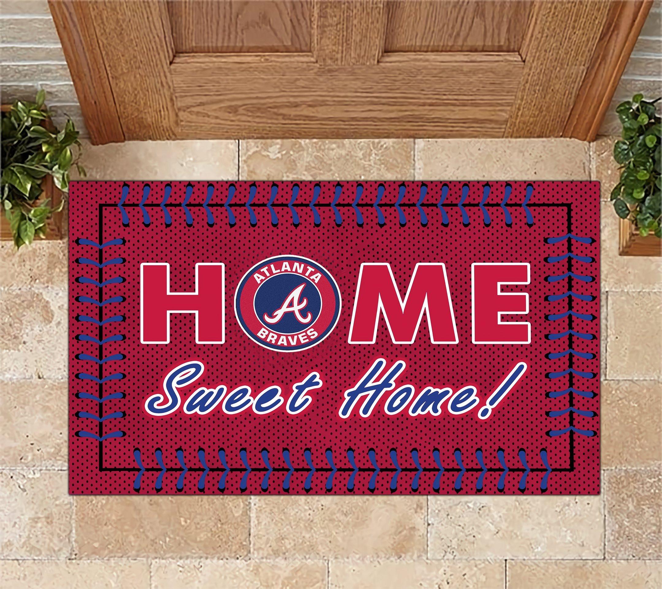Atlanta Braves Home Sweet Home Doormat Doormat