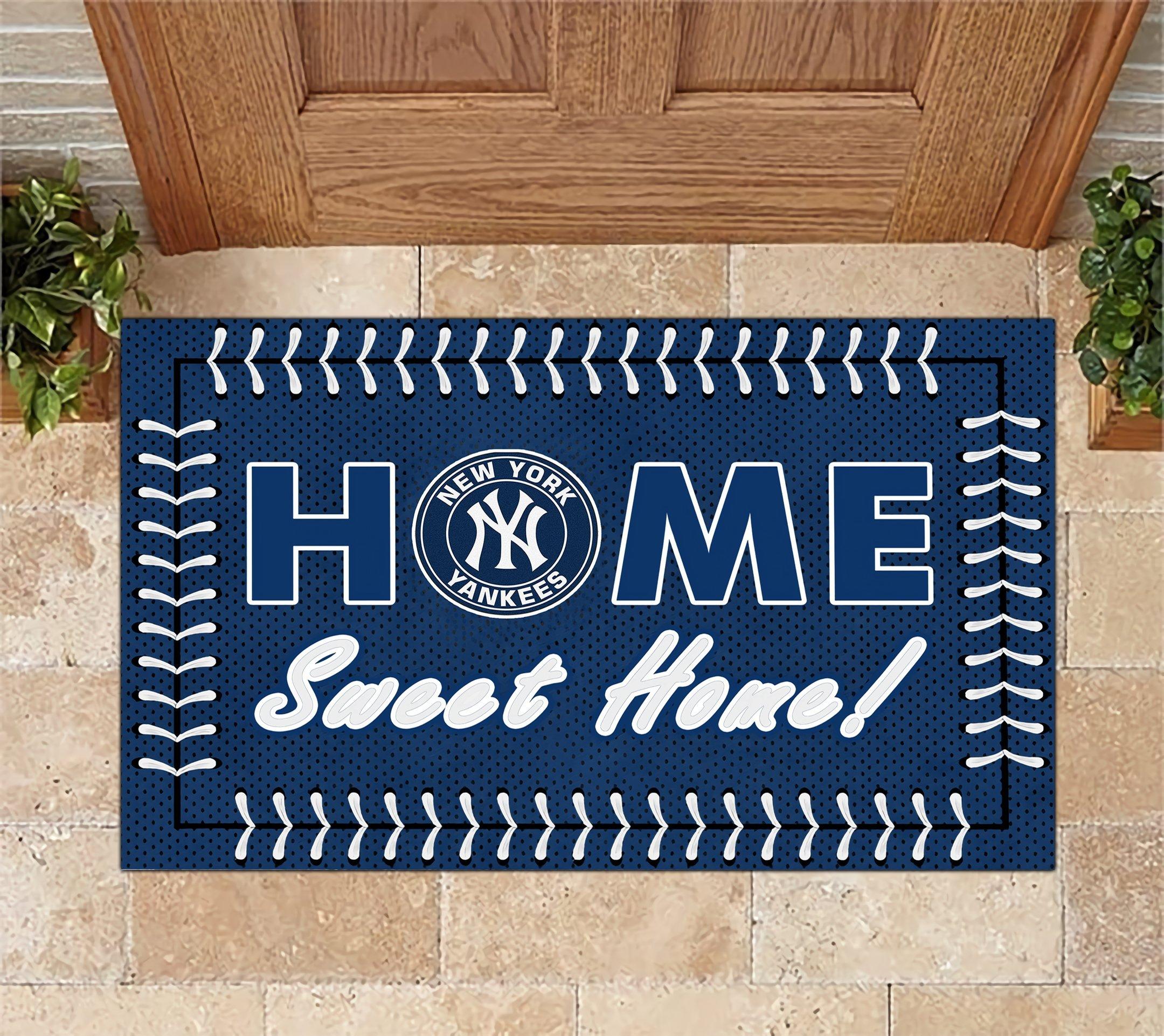 New York Yankees Home Sweet Home Doormat Doormat