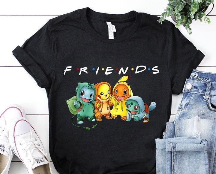Pikachu Bulbasaur Charmander Uzi Pokemon Friends T Shirt – Customize ...