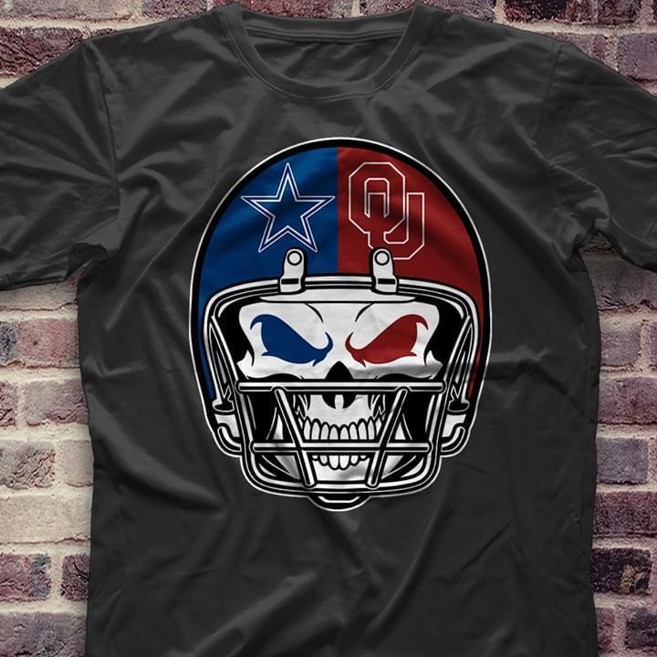 Skull Helmet Dallas Cowboys Usc Trojans T Shirt