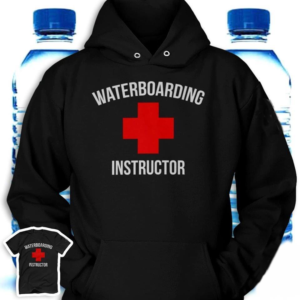 Waterboarding Instructor Red Cross Hoodie T Shirt