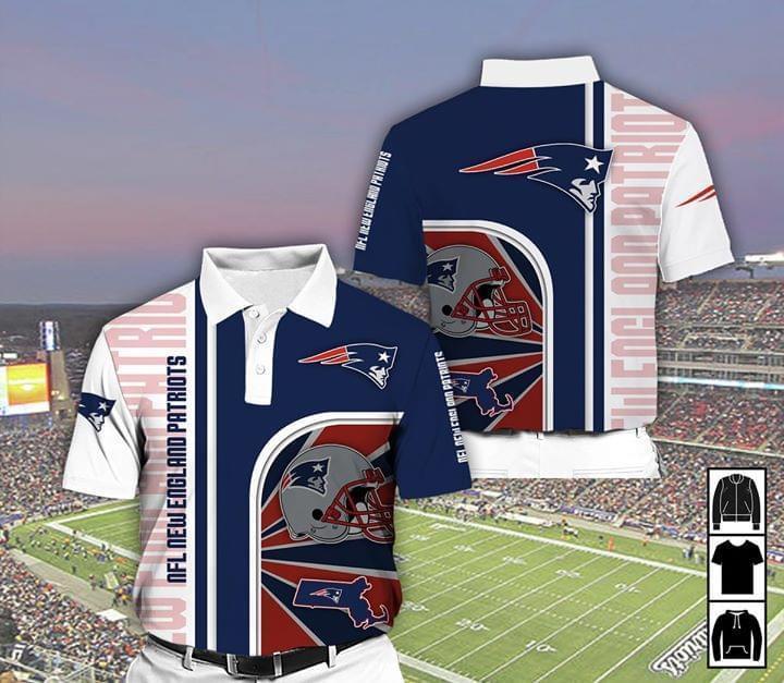 New England Patriots Nfl For Patriots Fan Polo 3d Printed Polo