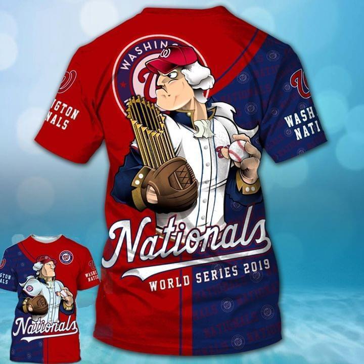 2019 World Series Champions Washington Nationals Mascot Trophy 3d Printed T Shirt 3d