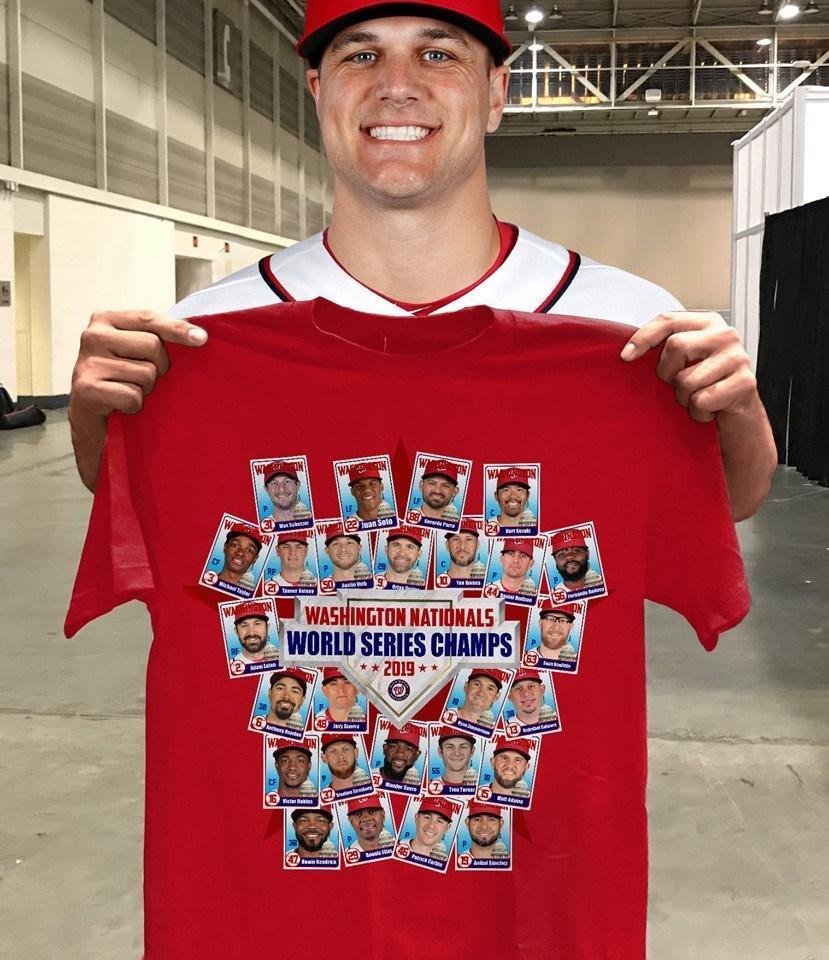 Washington Nationals 2019 World Series Champions Players Portraits Photos T Shirt