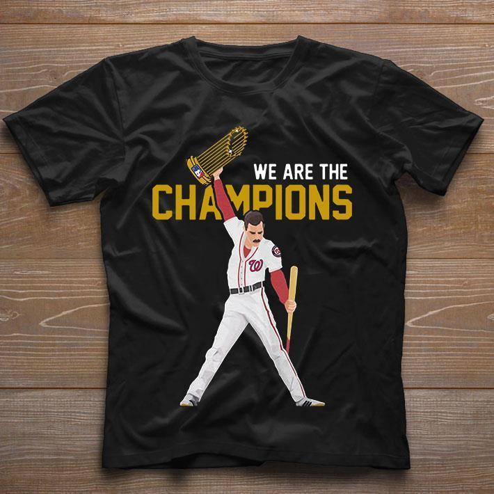We Are The Champions Freddie Mercury Washington Nationals T Shirt