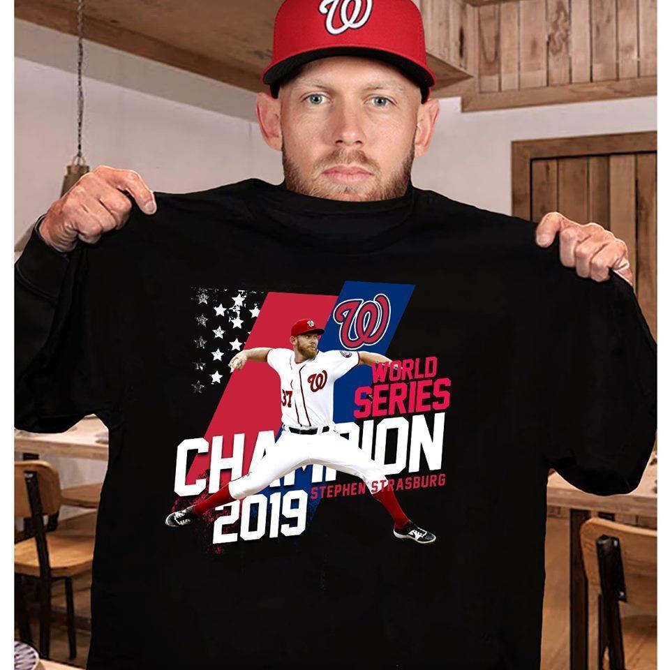Washington Nationals 2019 World Series Champions Stephen Strasburg 37 T Shirt