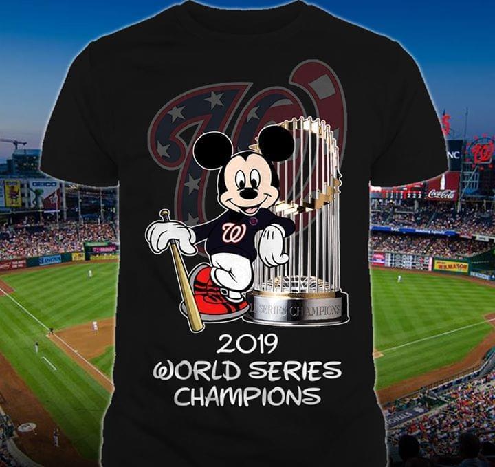 Disney Mickey 2019 World Series Champions Washington Nationals T Shirt