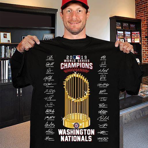 2019 World Series Champions Trophy Washington Nationals T Shirt