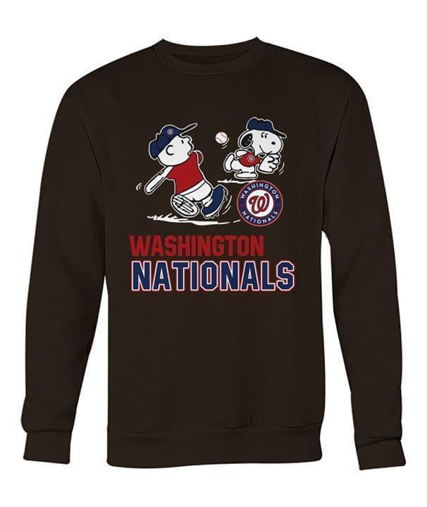 Charile Brown Snoopy Washington Nationals For Nationals Lover Sweatshirt