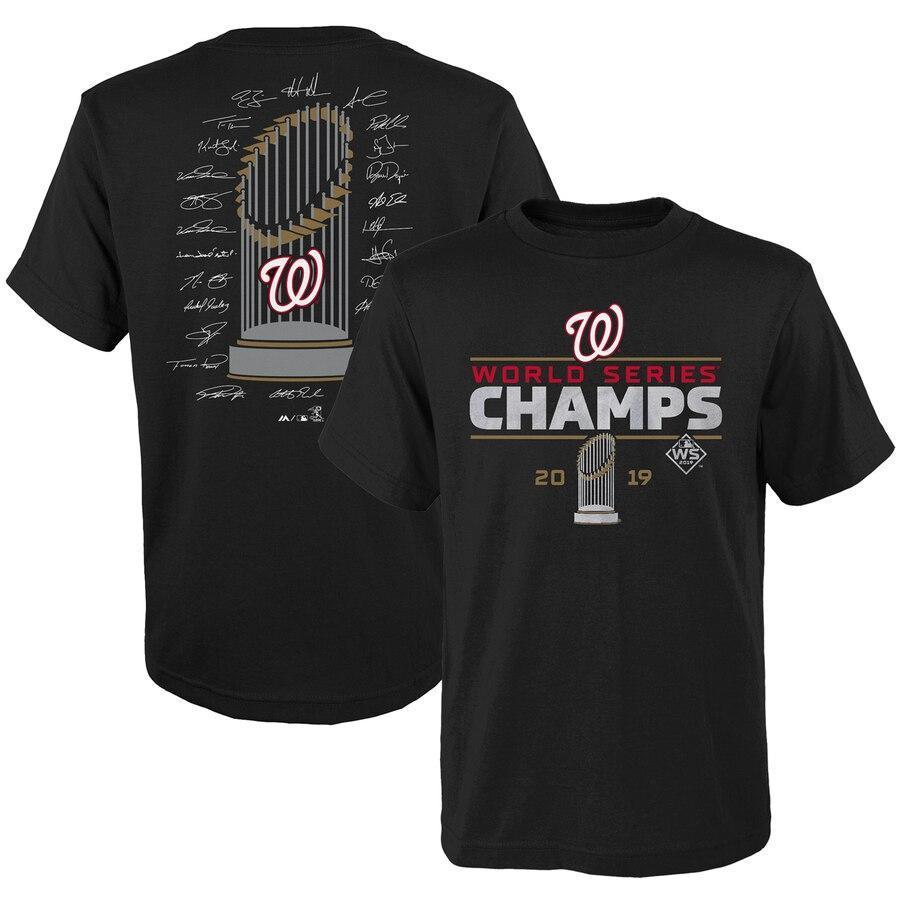 World Series Champs 2019 Trophy Washington Nationals T Shirt