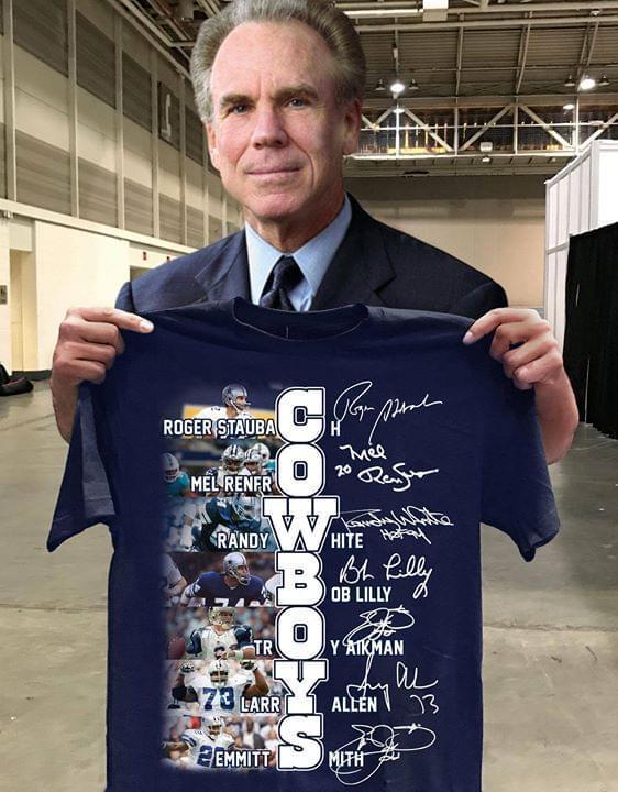Dallas Cowboys Players Names Signatures T Shirt
