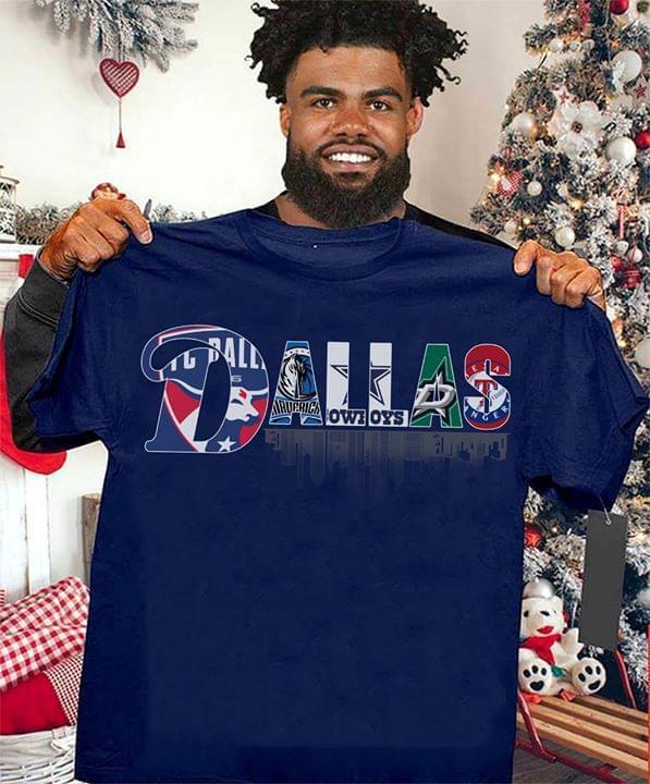 Dallas Sport Team Dallas Mavericks Dallas Cowboys Dallas Stars Texas Rangers T Shirt