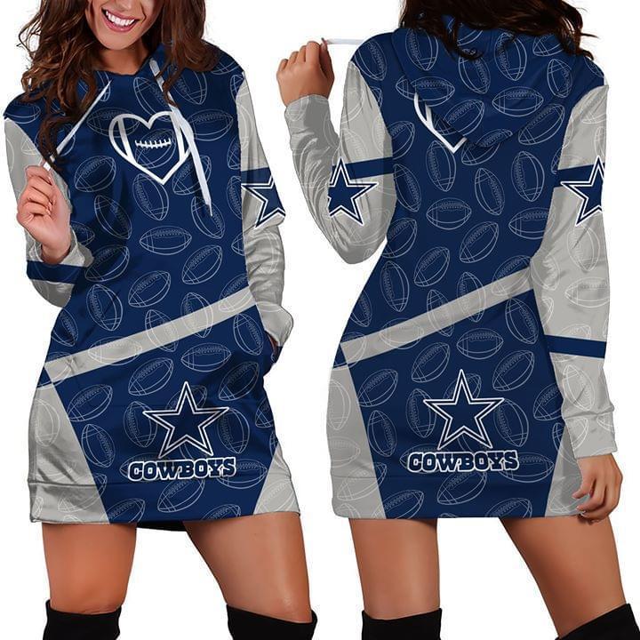 Dallas Cowboys Nfl For Cowboys Fan 3d Printed Hoodie Dress 3d