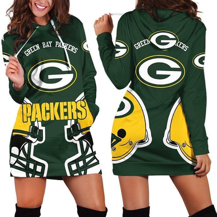 Green Bay Packers For Packers Lover 3d Printed Hoodie Dress 3d
