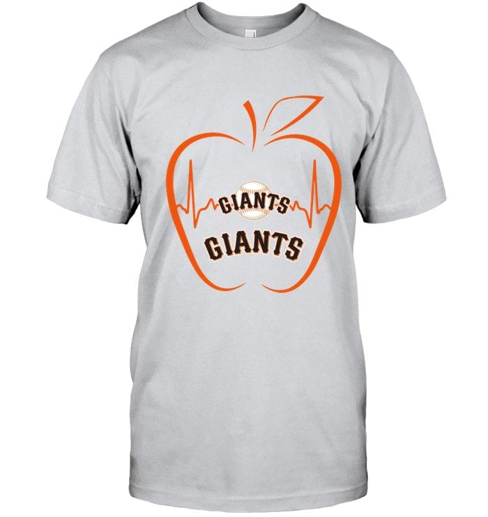 San Francisco Giants Heartbeat Teacher Apple Simpson Shirt