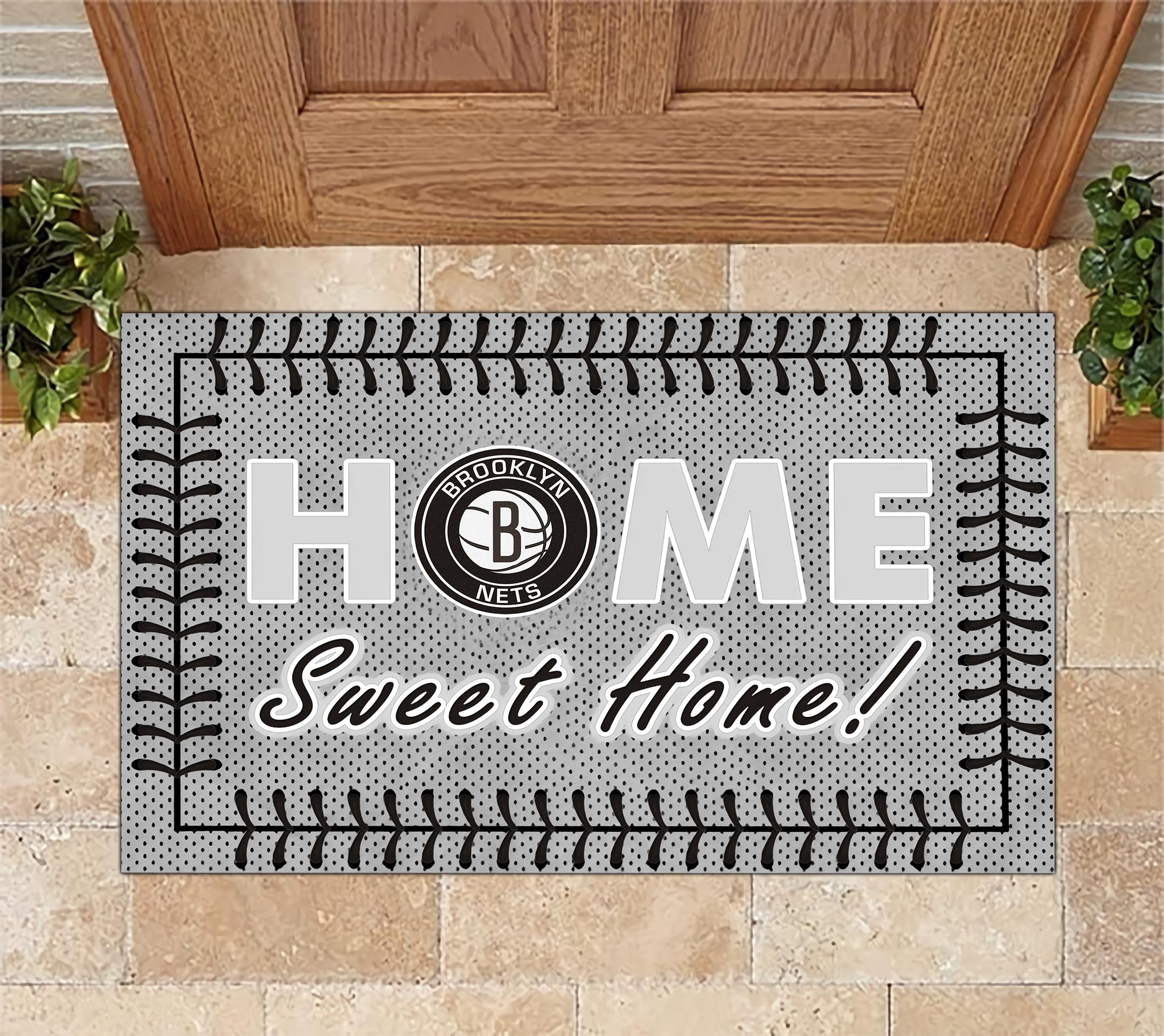 Brooklyn Nets Home Sweet Home Doormat Doormat