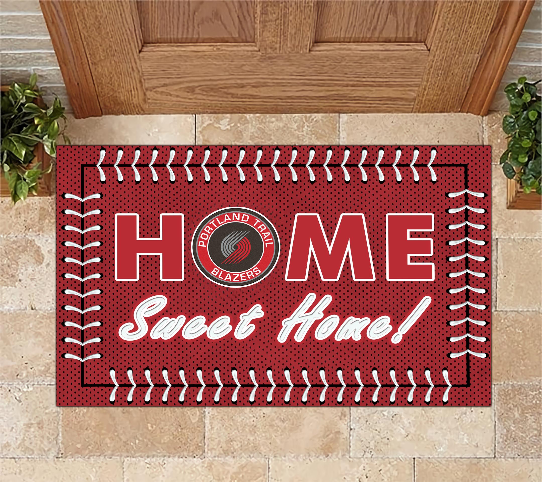 Portland Trail Blazers Home Sweet Home Doormat Doormat