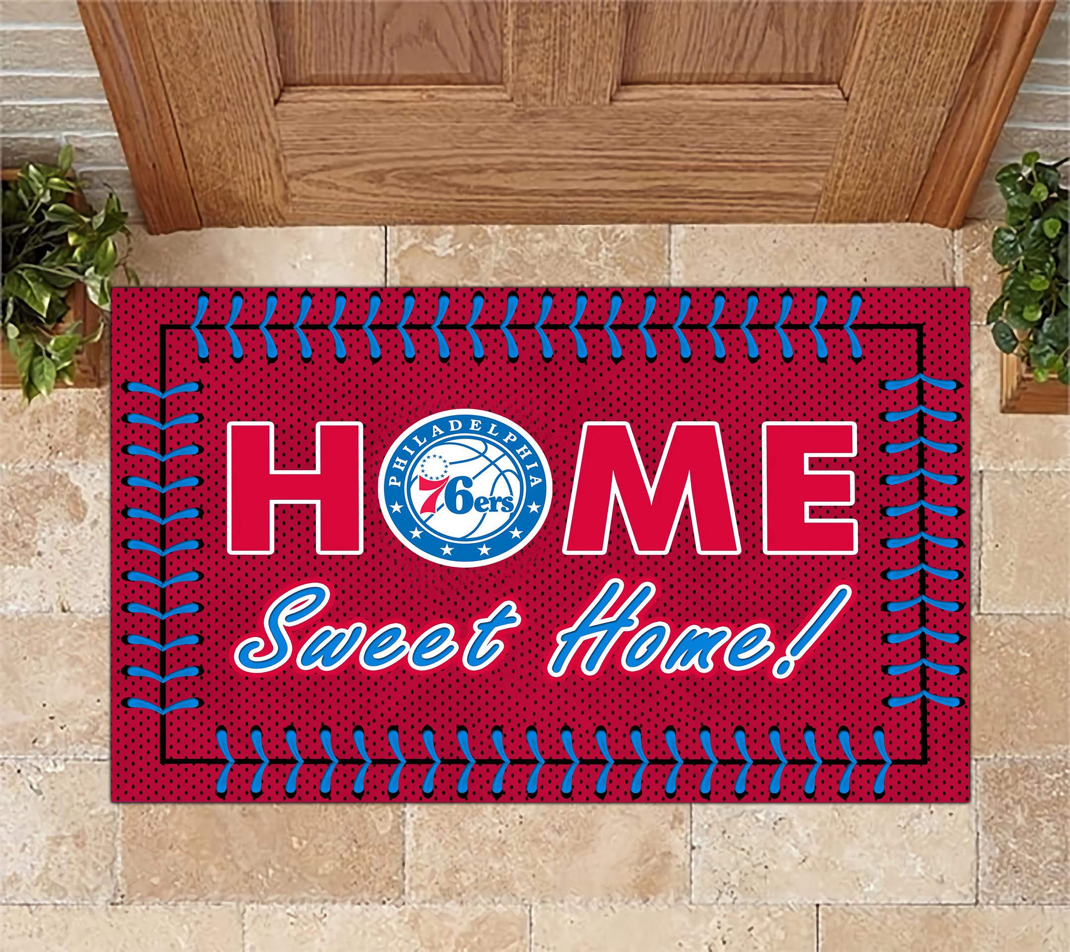 Philadelphia 76ers Home Sweet Home Doormat Doormat