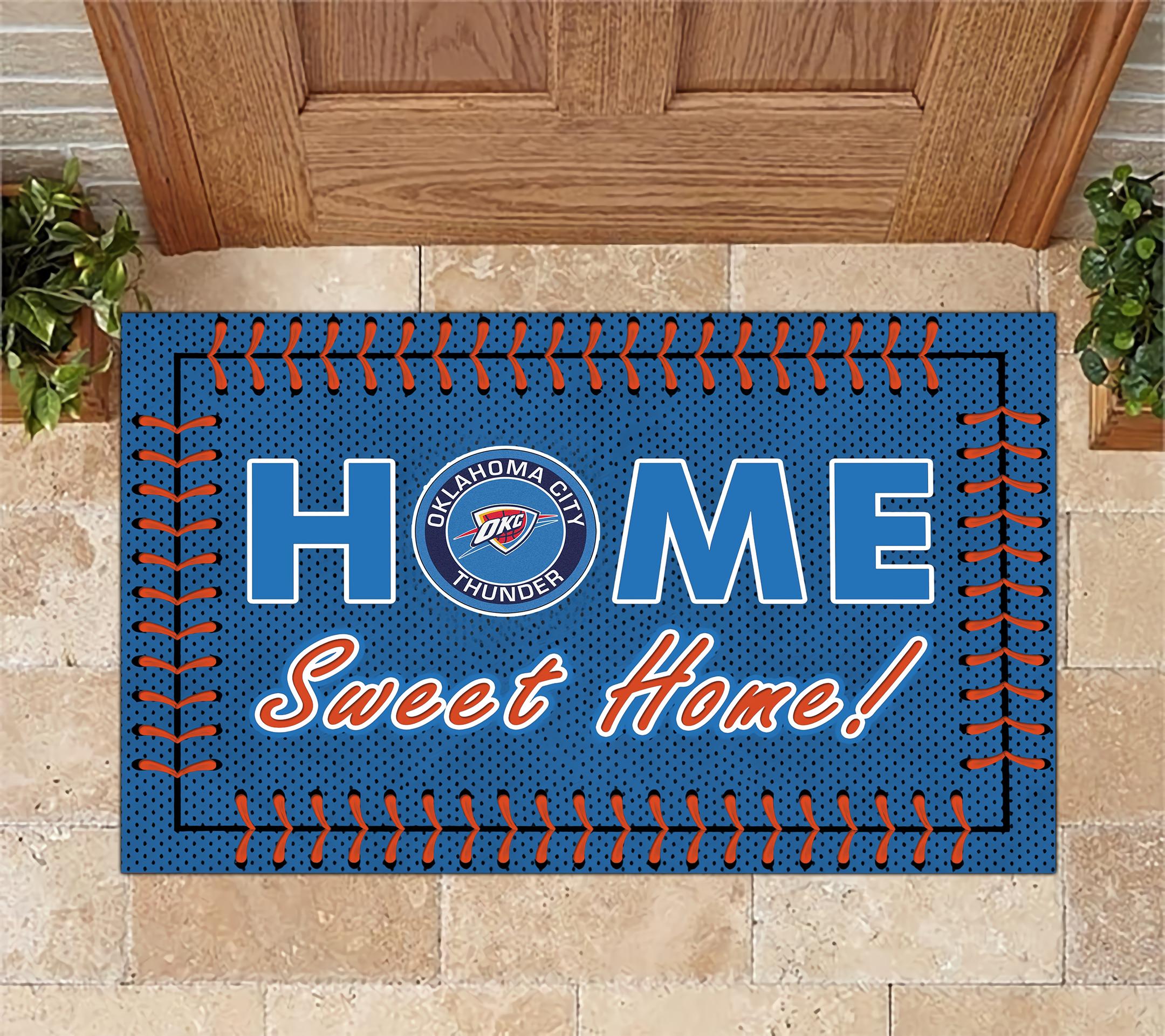 Oklahoma City Thunder Home Sweet Home Doormat Doormat