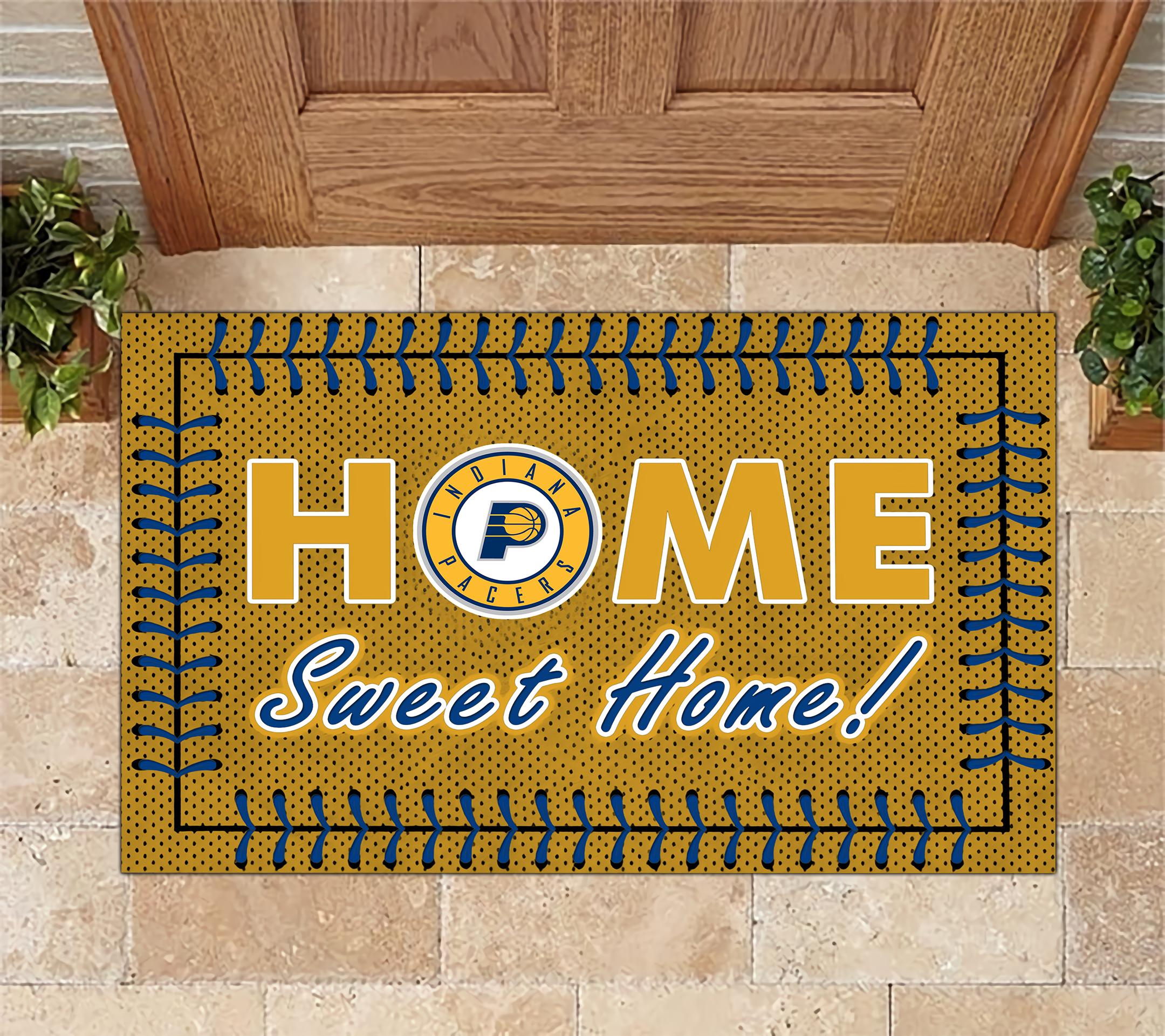 Indiana Pacers Home Sweet Home Doormat Doormat