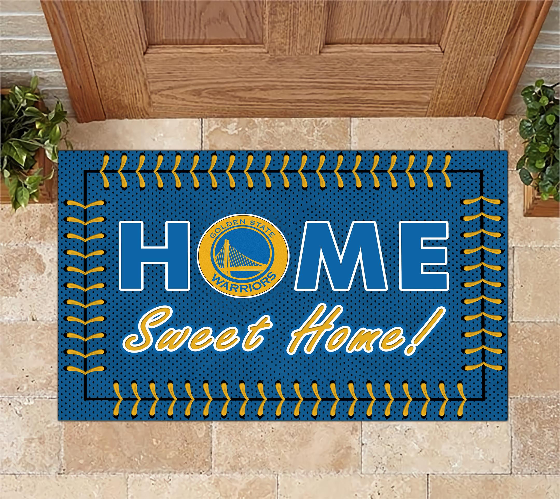 Golden State Warriors Home Sweet Home Doormat Doormat