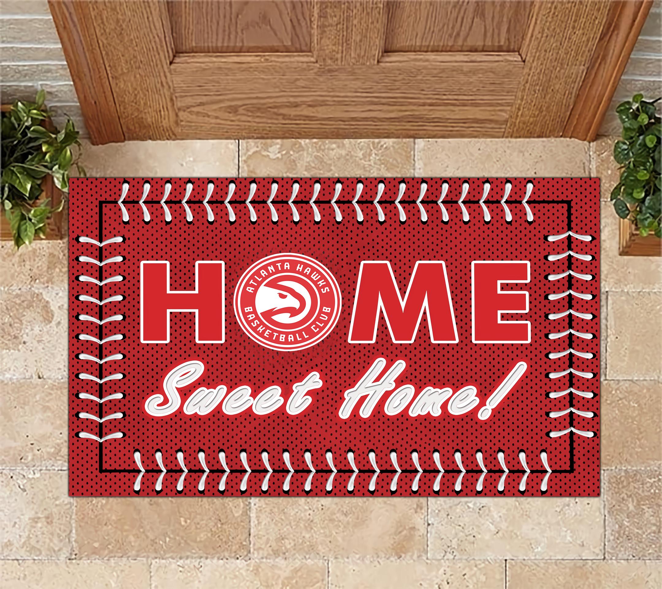 Atlanta Hawks Home Sweet Home Doormat Doormat