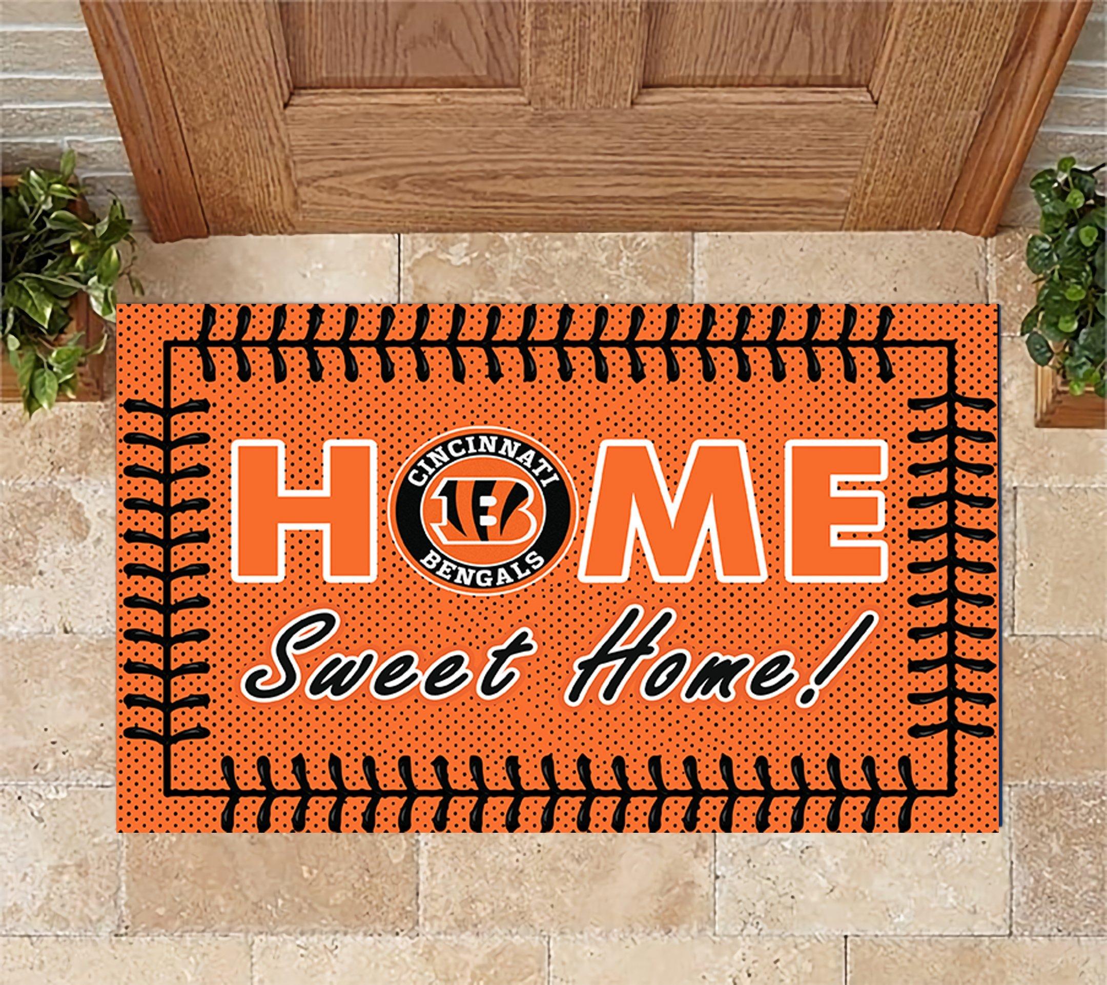 Cincinnati Bengals Home Sweet Home Doormat Doormat