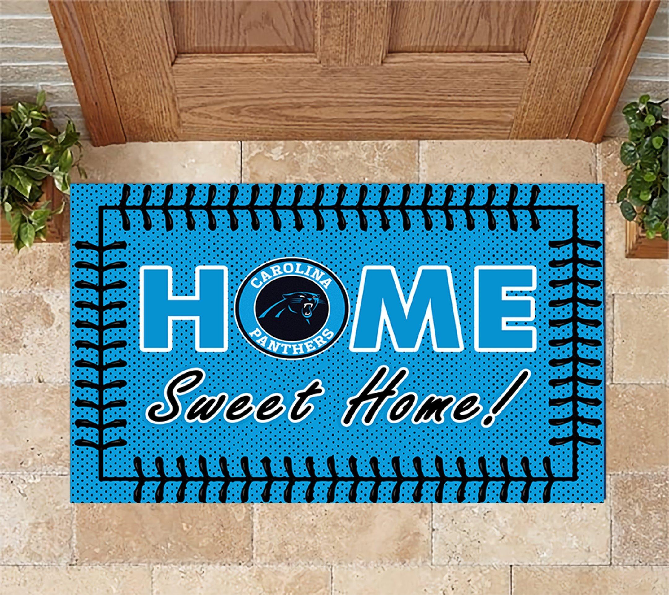 Carolina Panthers Home Sweet Home Doormat Doormat