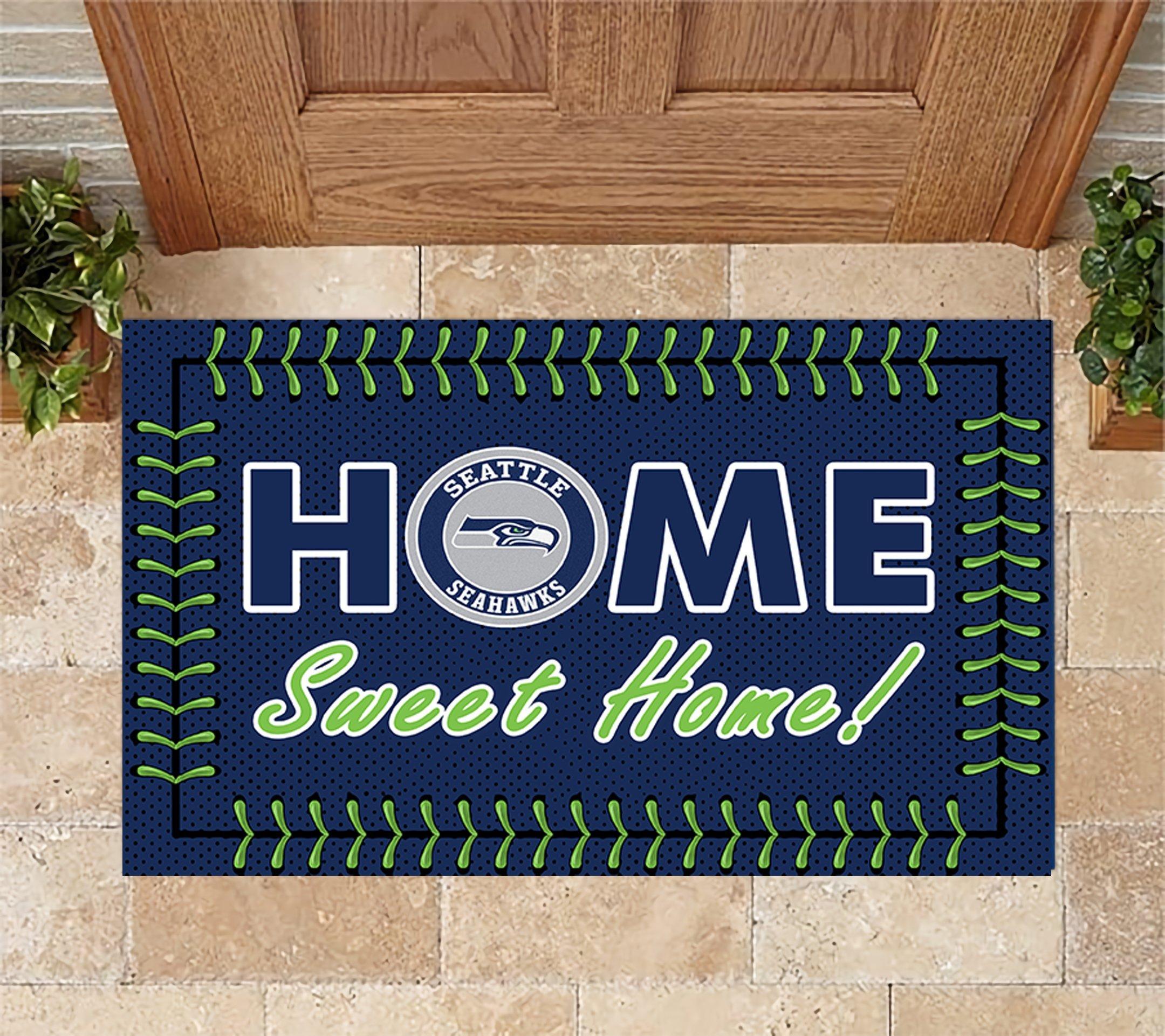Seattle Seahawks Home Sweet Home Doormat Doormat