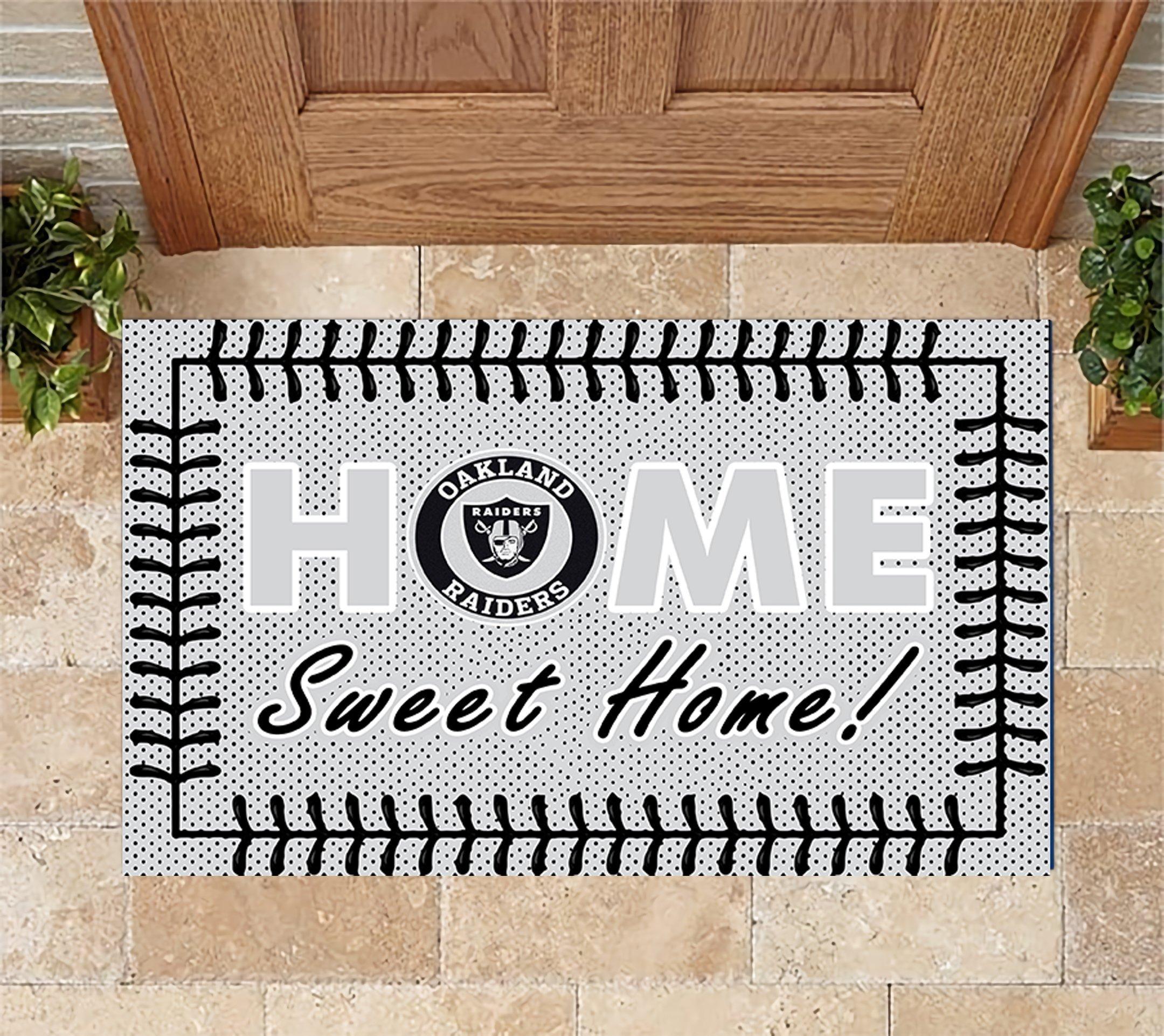 Oakland Raiders Home Sweet Home Doormat Doormat
