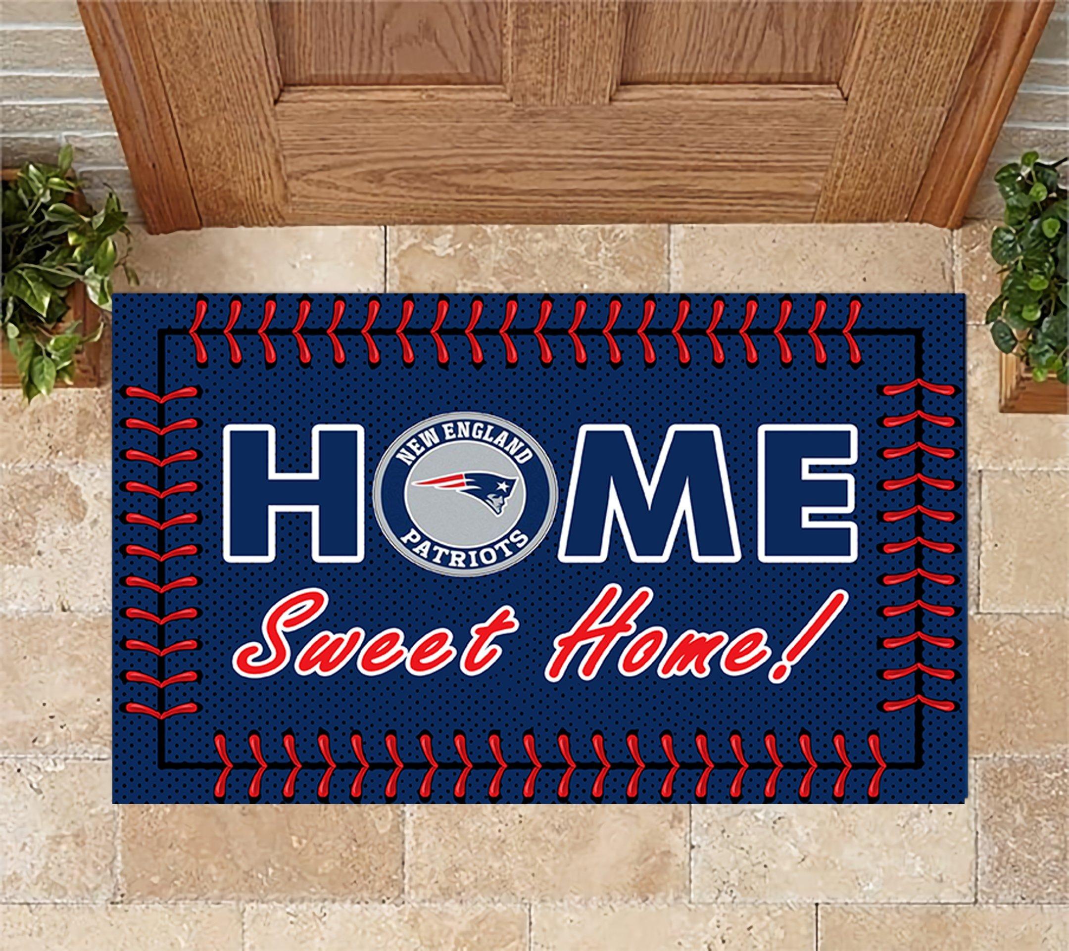 New England Patriots Home Sweet Home Doormat Doormat