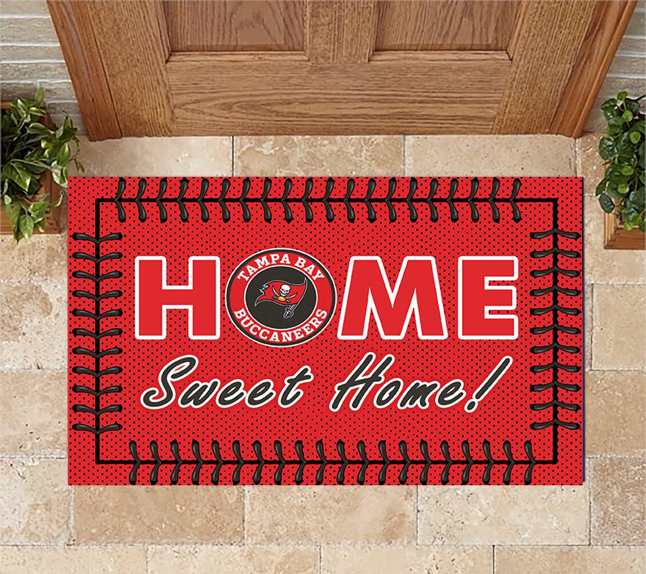 Tampa Bay Buccaneers Home Sweet Home Doormat Doormat