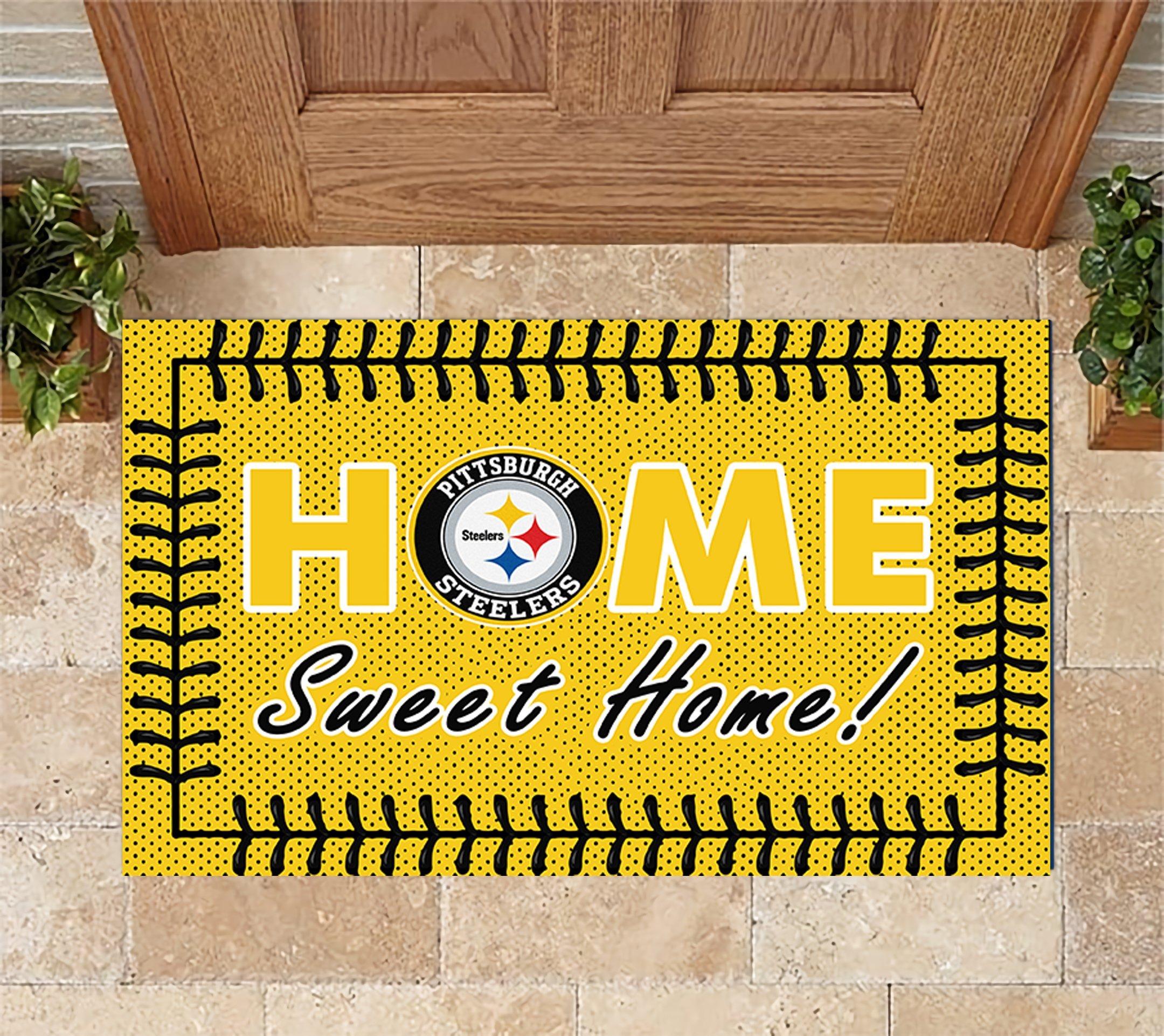 Pittsburgh Steelers Home Sweet Home Doormat Doormat