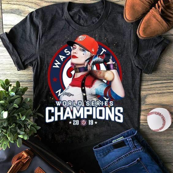Harley Quinn Washington Nationals 2019 World Series Champions T Shirt
