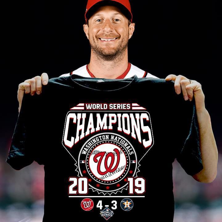 World Series Champions 2019 Washington Nationals Beat Houston Astros 4 3 T Shirt
